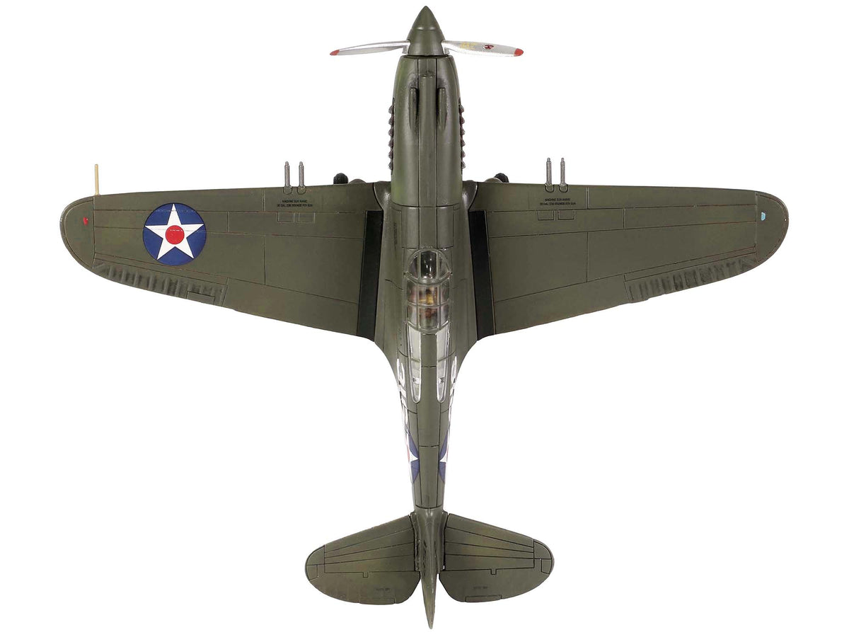 Curtiss P-40B HAWK 81A-2 (P-8127) Aircraft Fighter "47th Pursuit Squadron (15th Pursuit Group) Serial : 316/15P Hawaiian Islands Pearl Habor" (7 December 1941) "WW2 Aircrafts Series" 1/72 Diecast Model by Forces of Valor - image 3