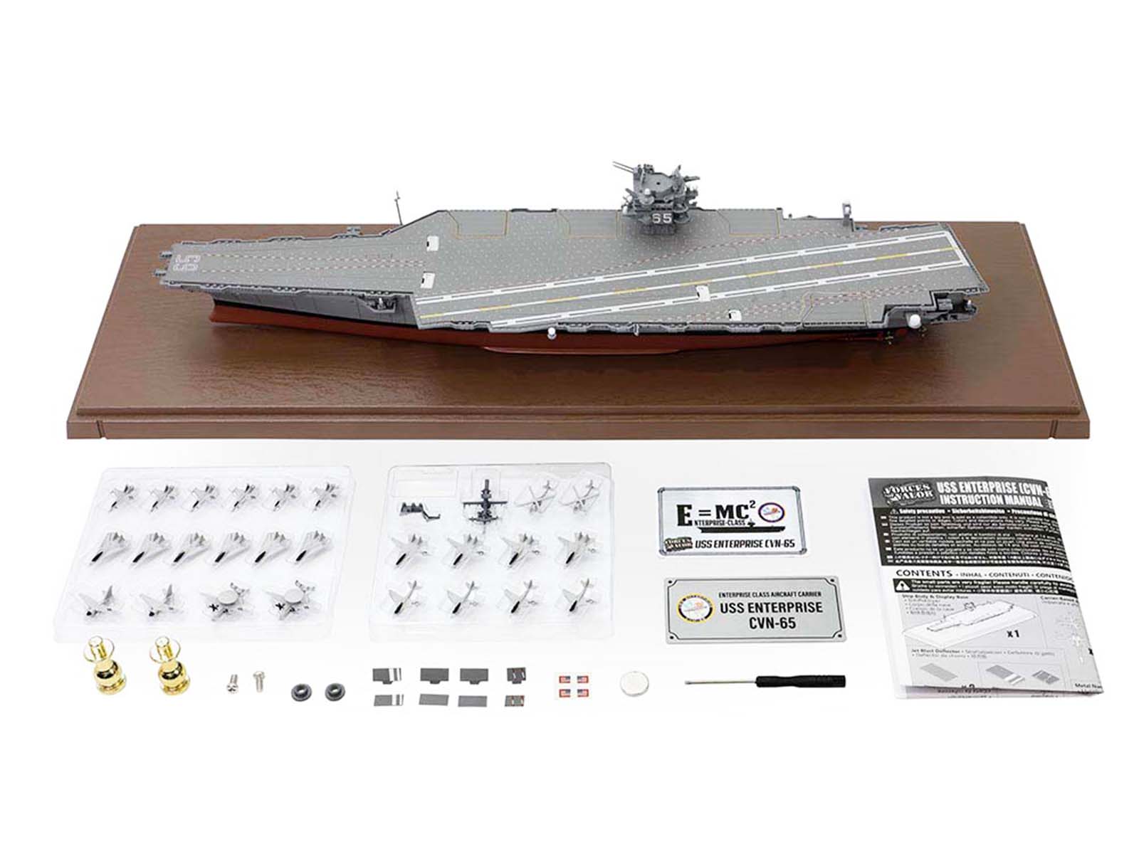 USS Enterprise (CVN-65) Enterprise-Class Aircraft Carrier United States Navy "Full Hull Edition" Series 1/700 Diecast Model by Forces of Valor - image 5