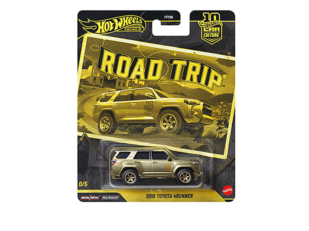 "Road Trip" 5 piece Set "Car Culture 10th Anniversary" Series V Diecast Model Cars by Hot Wheels