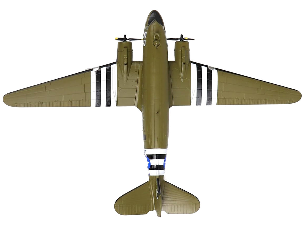 Douglas C-47 Skytrain Transport Aircraft "Night Fright 79th Troop Carrier Squadron 436th Troop Carrier Group D-Day" (1944) United States Army Air Forces 1/100 Diecast Model - image 4