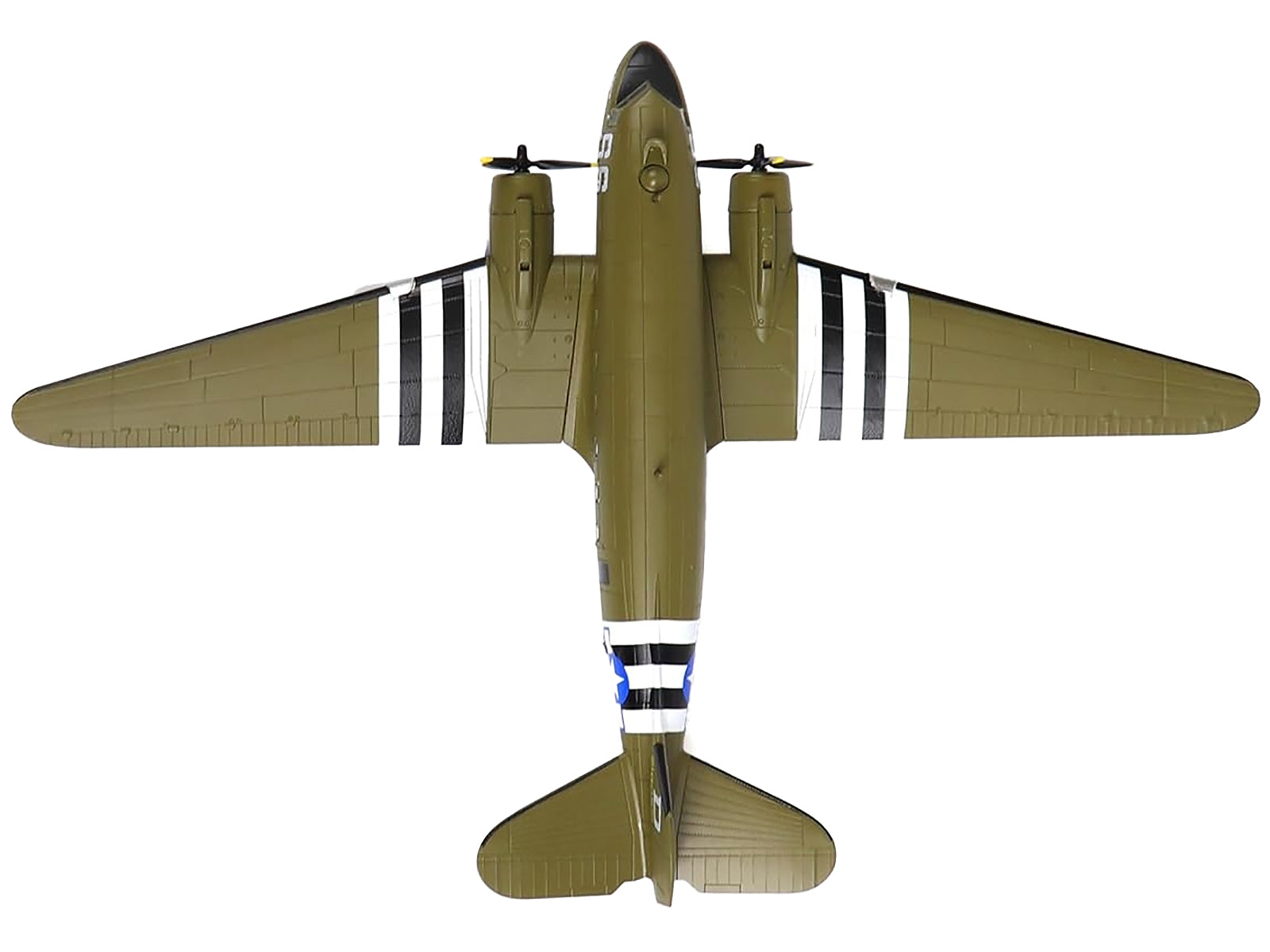 Douglas C-47 Skytrain Transport Aircraft "Night Fright 79th Troop Carrier Squadron 436th Troop Carrier Group D-Day" (1944) United States Army Air Forces 1/100 Diecast Model - image 4
