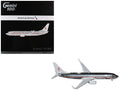 Boeing 737-800 Commercial Aircraft "American Airlines - American Heritage Jet" (N905NN) Silver with Red Stripes "Gemini 100" Series 1/100 Diecast Model Airplane by GeminiJets