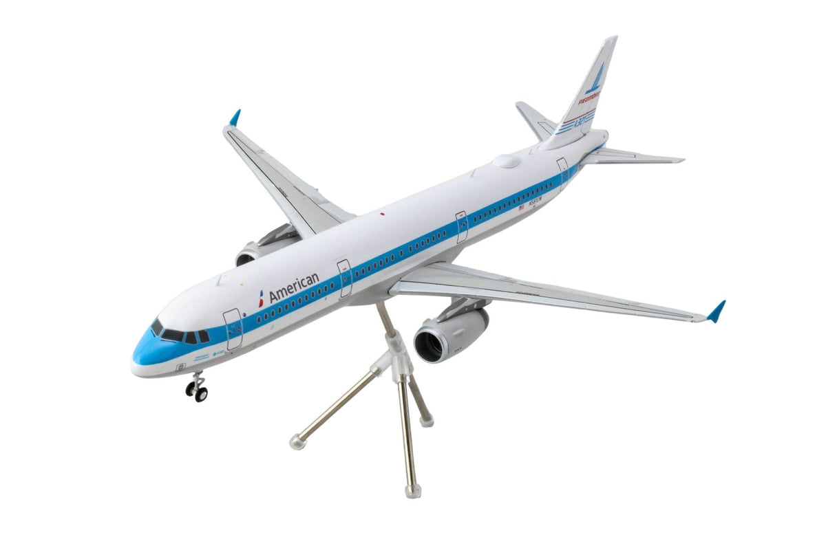 Airbus A321 Commercial Aircraft "American Airlines - Piedmont" (N581UW) White with Blue Stripes "Gemini 200" Series 1/200 Diecast Model Airplane by GeminiJets - image 2
