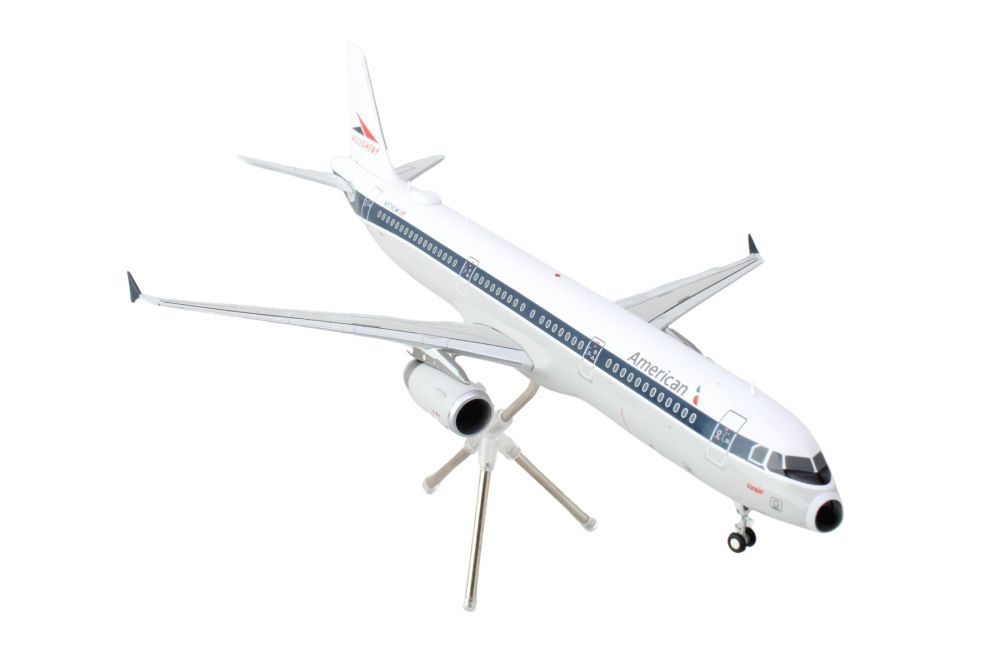 Airbus A321 Commercial Aircraft "American Airlines - Allegheny" (N579UW) White with Blue Stripes "Gemini 200" Series 1/200 Diecast Model Airplane by GeminiJets - image 2