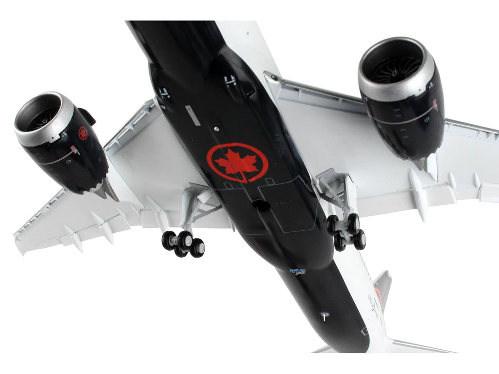 Boeing 787-9 Commercial Aircraft with Flaps Down "Air Canada" White with Black Tail "Gemini 200" Series 1/200 Diecast Model Airplane by GeminiJets - image 4
