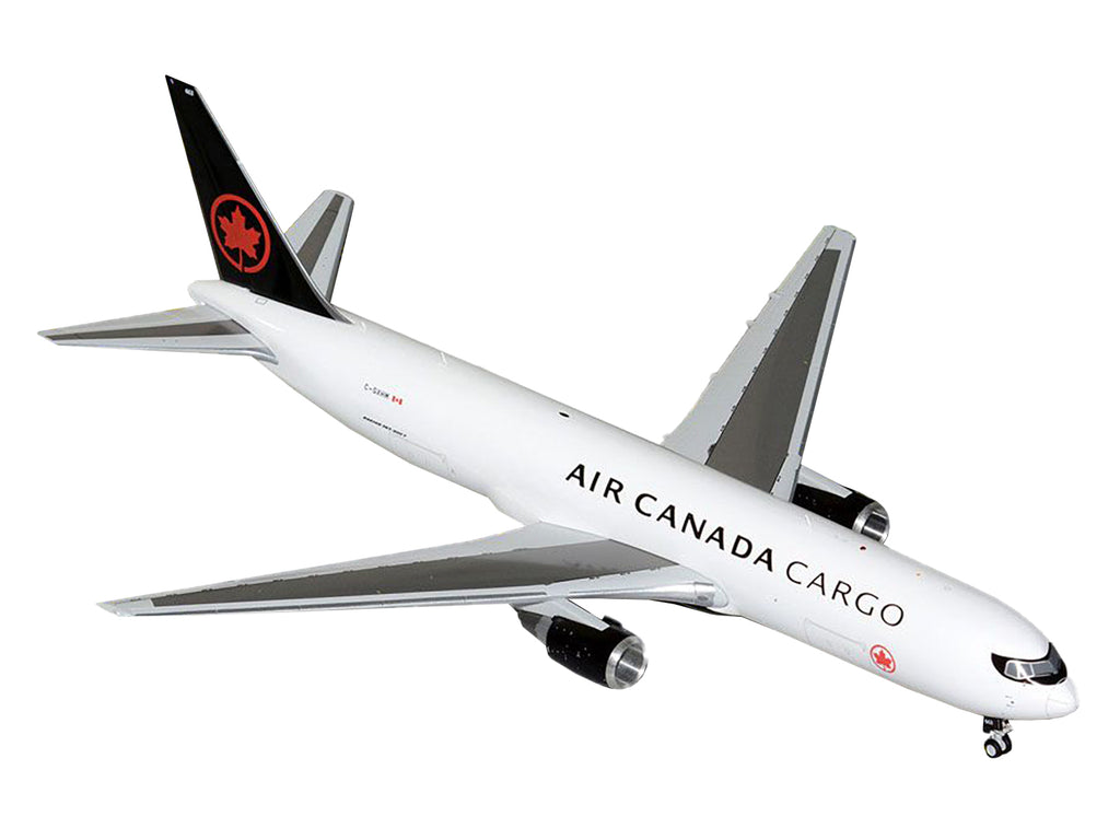 Boeing 767-300F Commercial Aircraft "Air Canada Cargo" (C-GXHM) White with Black Tail "Gemini 200" Series 1/200 Diecast Model Airplane by GeminiJets - image 2
