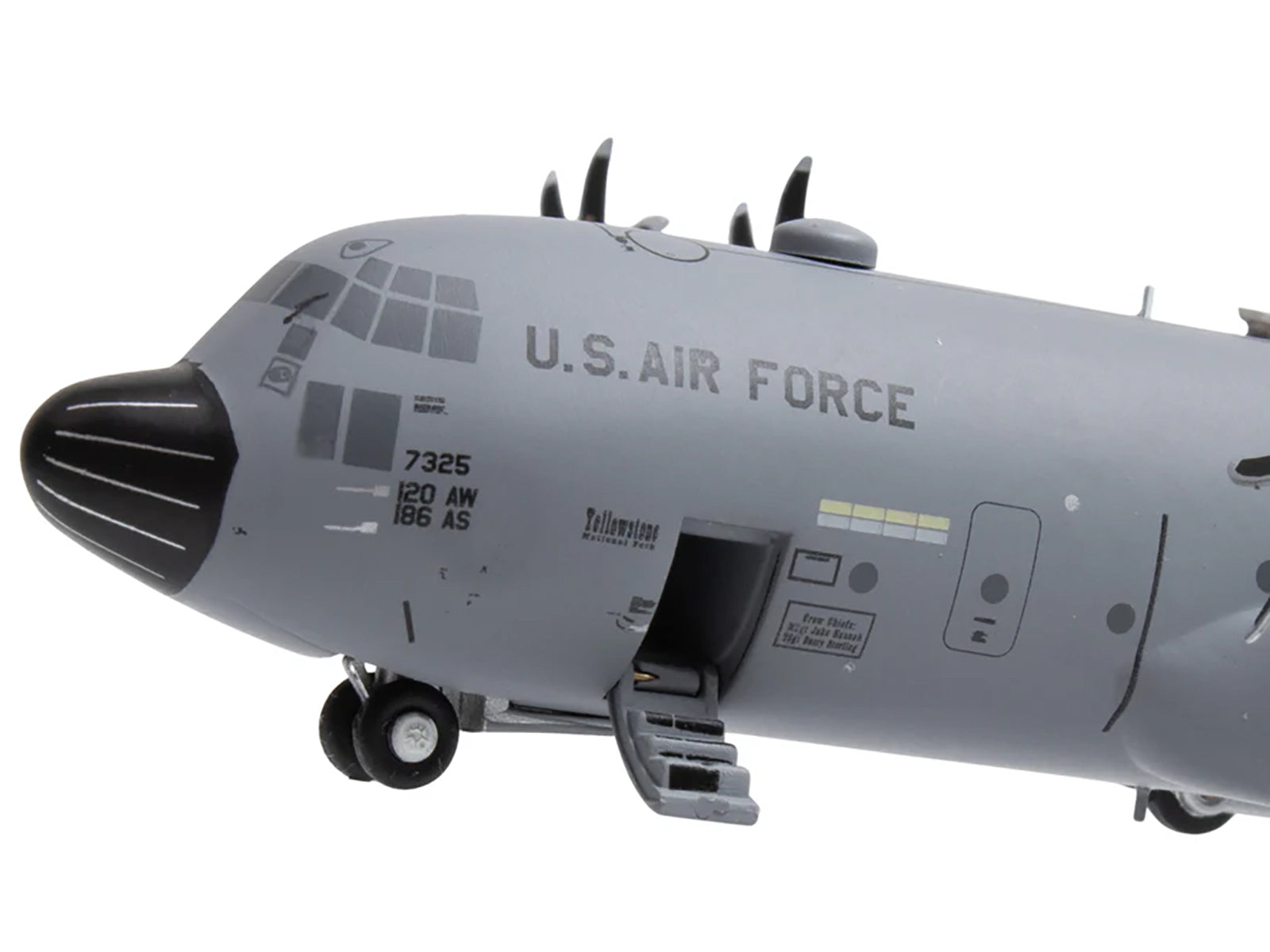 Lockheed C-130H3 Hercules Transport Aircraft "Montana Air National Guard Great Falls ANGB" United States Air Force "Gemini 200" Series 1/200 Diecast Model Airplane by GeminiJets - image 4