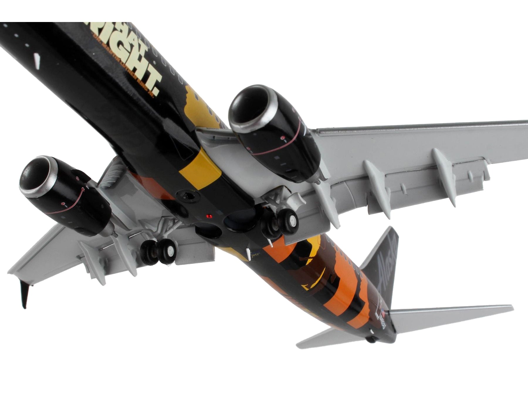Boeing 737-900ER Commercial Aircraft with Flaps Down "Alaska Airlines - Our Commitment" Black with Graphics "Gemini 200" Series 1/200 Diecast Model Airplane by GeminiJets - image 3