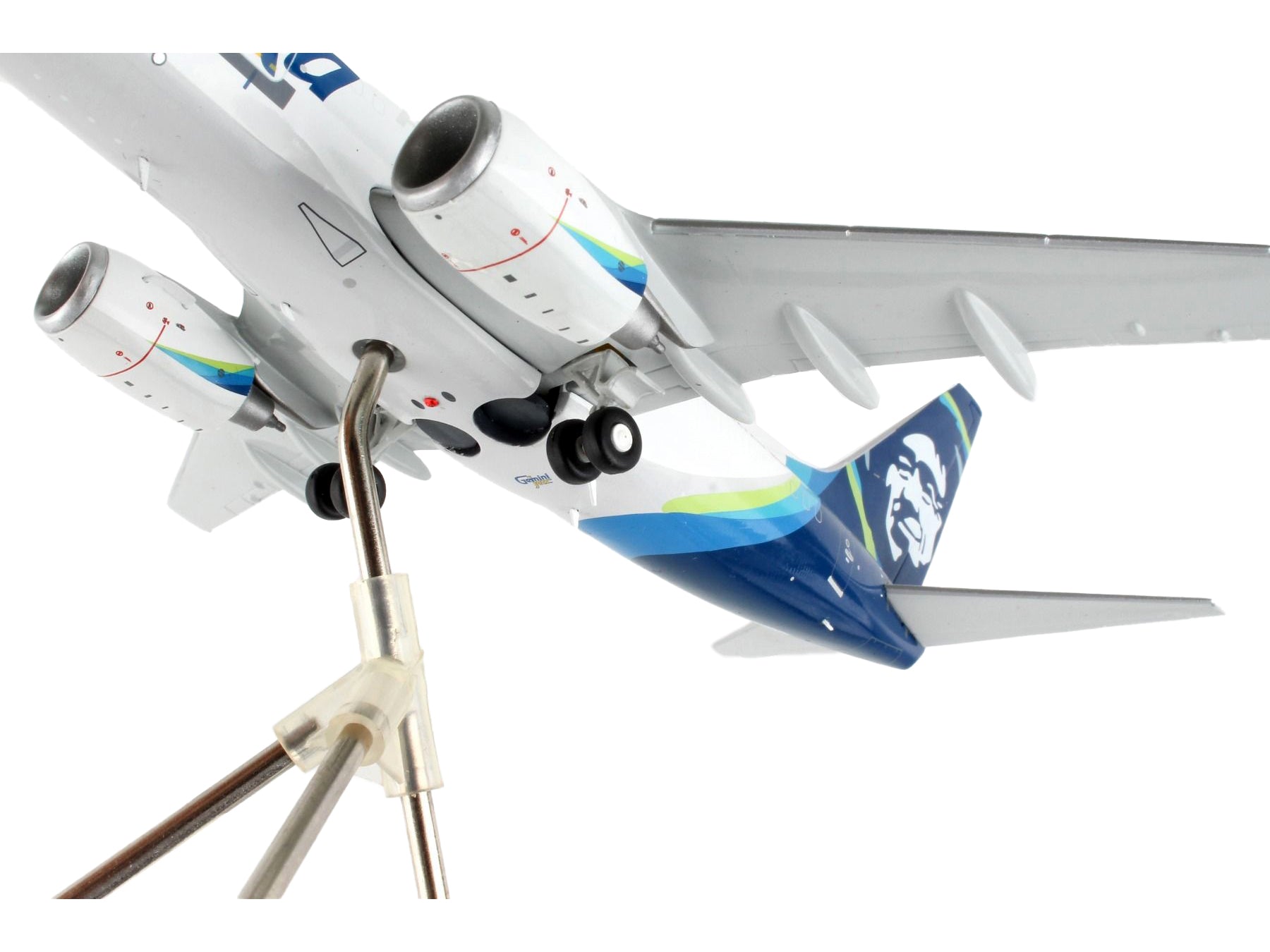 Boeing 737-700BDSF Commercial Aircraft "Alaska Air Cargo" White with Blue Tail "Gemini 200" Series 1/200 Diecast Model Airplane by GeminiJets - image 4