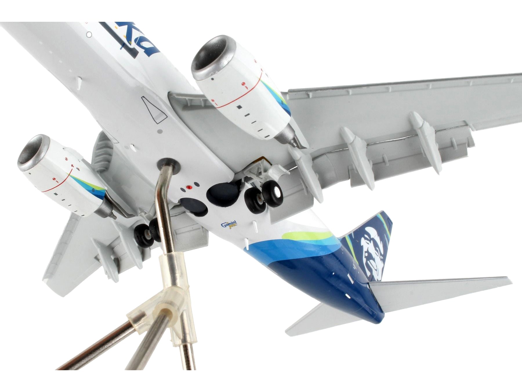 Boeing 737-700BDSF Commercial Aircraft with Flaps Down "Alaska Air Cargo" White with Blue Tail "Gemini 200" Series 1/200 Diecast Model Airplane by GeminiJets - image 3