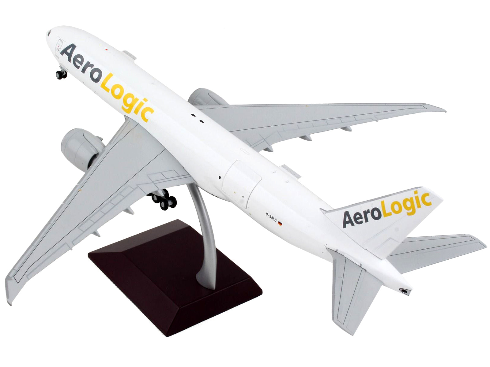 Boeing 777F Commercial Aircraft "AeroLogic" White "Gemini 200 - Interactive" Series 1/200 Diecast Model Airplane by GeminiJets - image 4
