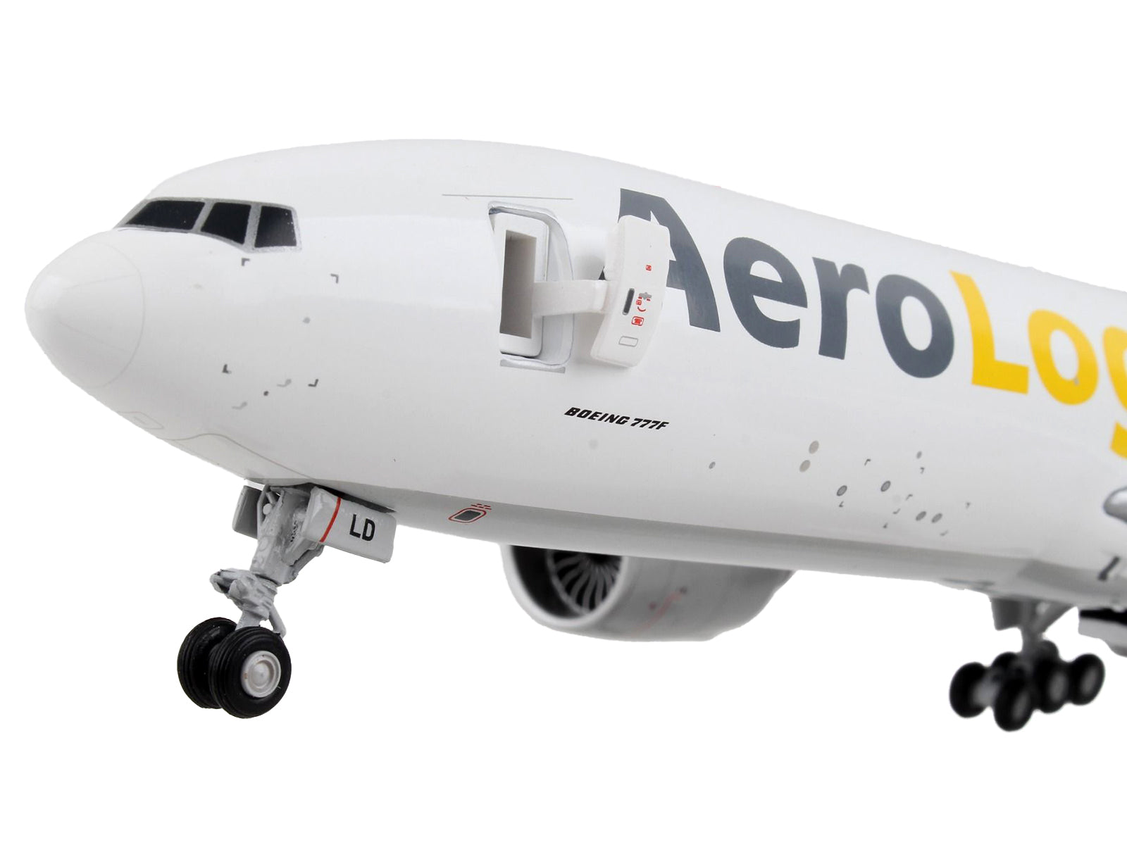 Boeing 777F Commercial Aircraft "AeroLogic" White "Gemini 200 - Interactive" Series 1/200 Diecast Model Airplane by GeminiJets - image 2
