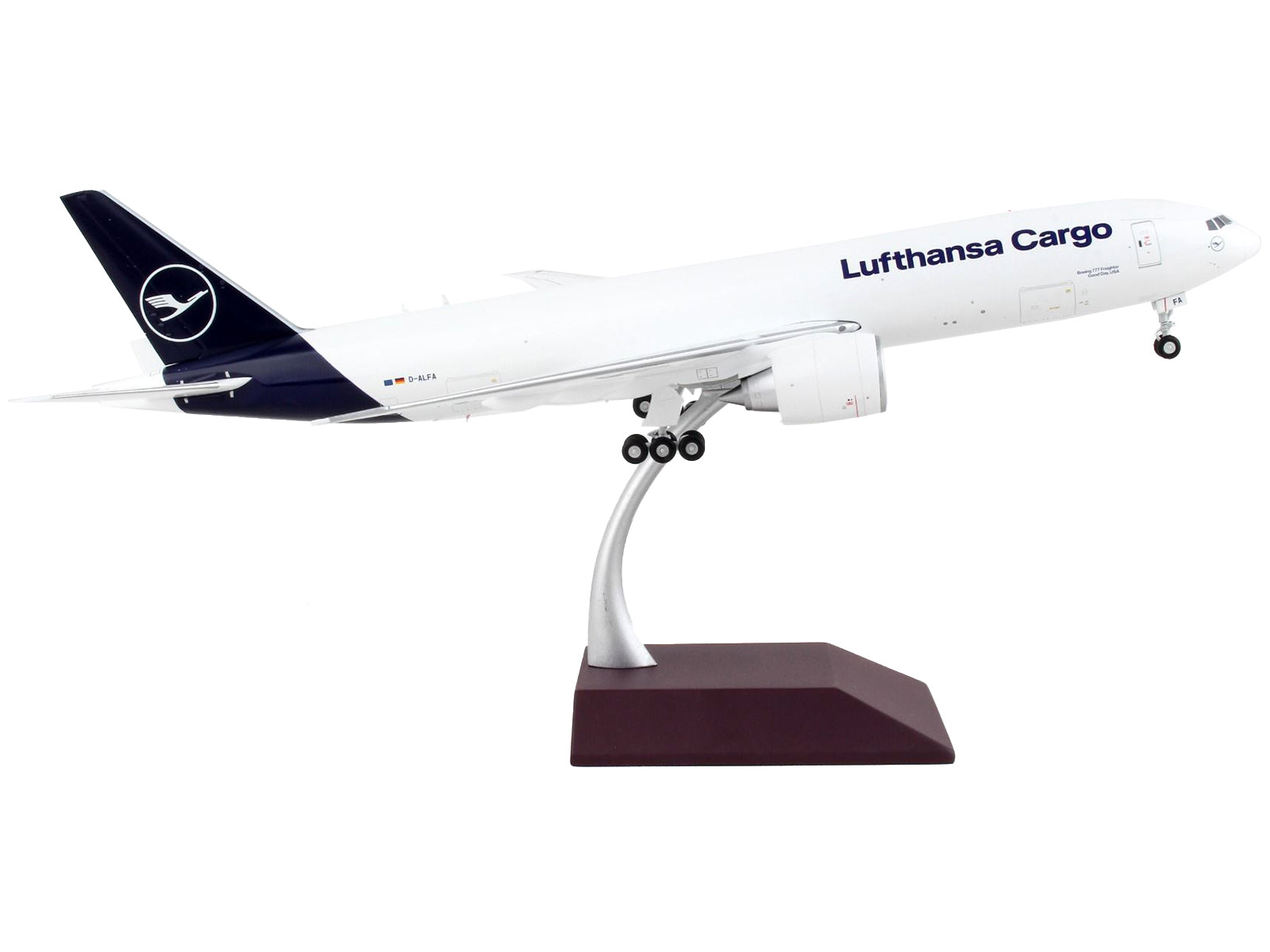 Boeing 777F Commercial Aircraft "Lufthansa Cargo" White with Blue Tail "Gemini 200" Series 1/200 Diecast Model Airplane by GeminiJets - image 3