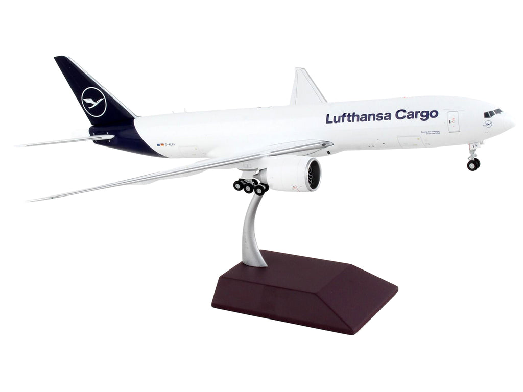 Boeing 777F Commercial Aircraft "Lufthansa Cargo" White with Blue Tail "Gemini 200" Series 1/200 Diecast Model Airplane by GeminiJets - image 2