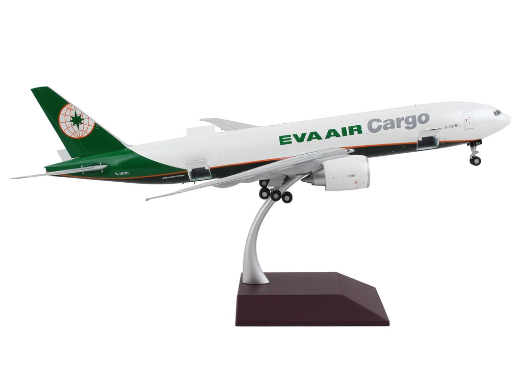 Boeing 777F Commercial Aircraft "Eva Air Cargo" White with Green Tail "Gemini 200 - Interactive" Series 1/200 Diecast Model Airplane by GeminiJets - image 2