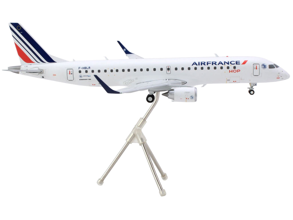 Embraer ERJ-190 Commercial Aircraft "Air France Hop" (F-HBLN) White with Striped Tail "Gemini 200" Series 1/200 Diecast Model Airplane by GeminiJets - image 2