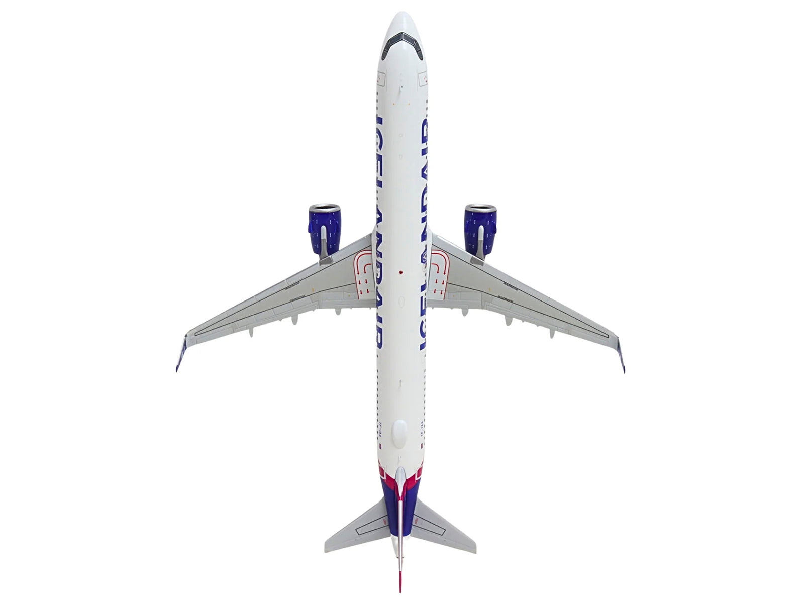 Airbus A321neo Commercial Aircraft "Icelandair" (TF-IAA) White with Blue and Pink Tail "Gemini 200" Series 1/200 Diecast Model by GeminiJets - image 5