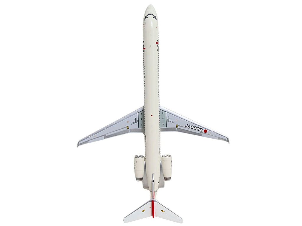 McDonnell Douglas MD-90 Commercial Aircraft "Japan Airlines" (JA002D) White with Red Tail "Gemini 200" Series 1/200 Diecast Model by GeminiJets - image 5