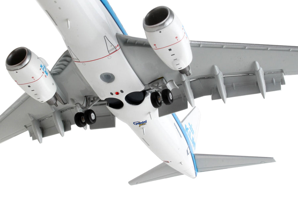 Boeing 737-700 Commercial Aircraft with Flaps Down "KLM Royal Dutch Airlines" Blue with White Tail "Gemini 200" Series 1/200 Diecast Model Airplane by GeminiJets - image 4
