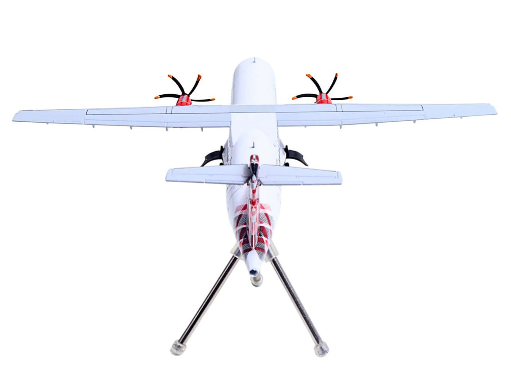 ATR 72-600 Commercial Aircraft "Loganair - Scotland's Airline" (G-LMTE) White with Red Plaid Tail "Gemini 200" Series 1/200 Diecast Model Airplane by GeminiJets - image 5