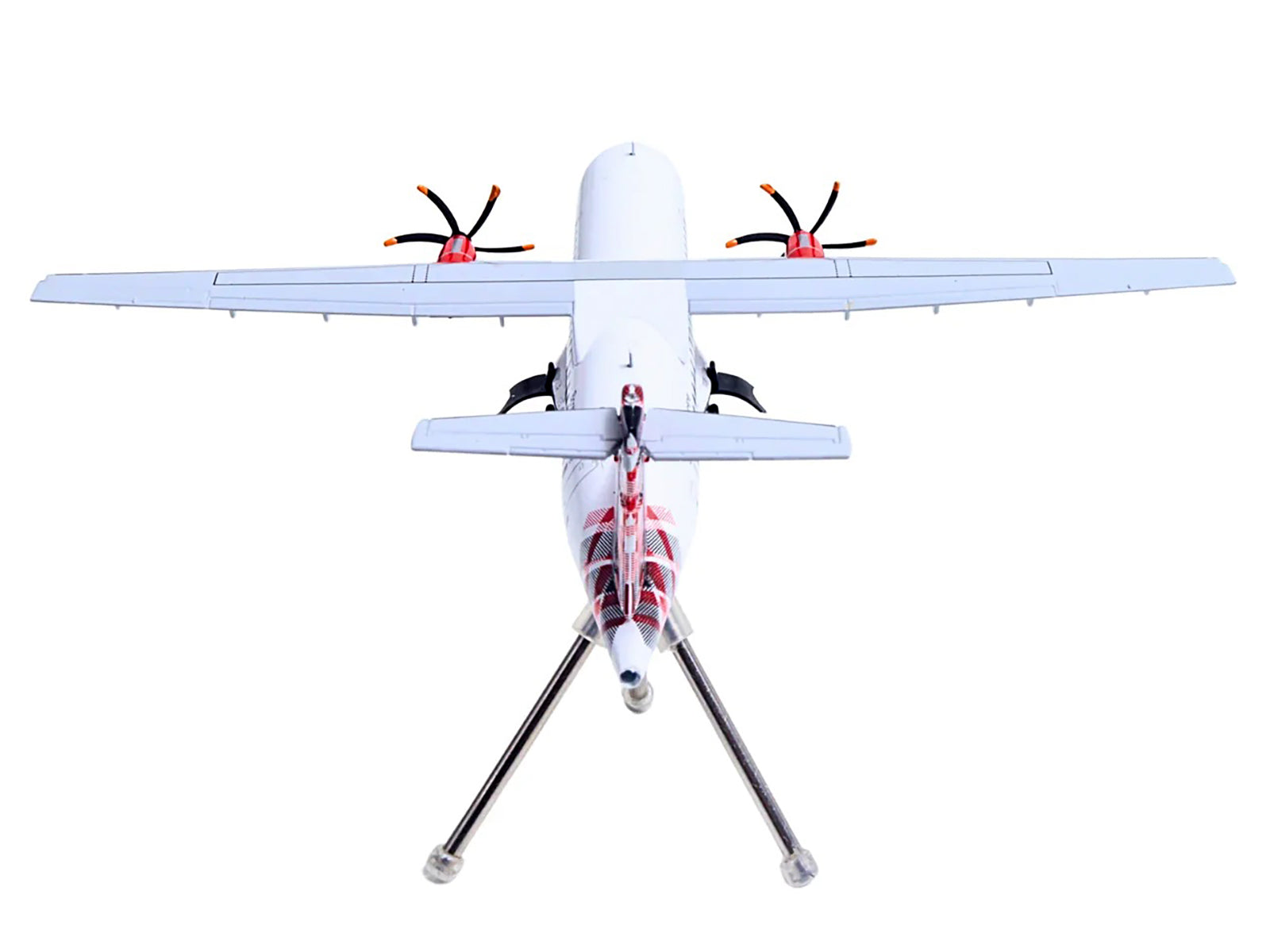 ATR 72-600 Commercial Aircraft "Loganair - Scotland's Airline" (G-LMTE) White with Red Plaid Tail "Gemini 200" Series 1/200 Diecast Model Airplane by GeminiJets - image 5