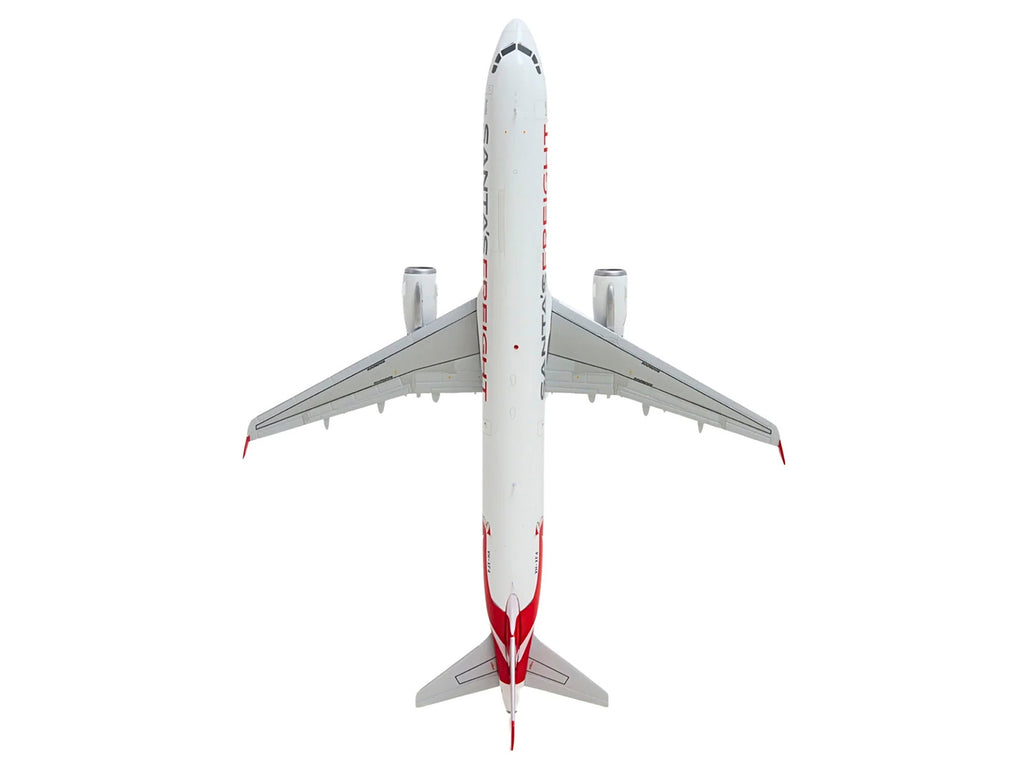 Airbus A321P2F Commercial Aircraft "Qantas Freight - Santa’s Freight" (VH-XF4) White with Graphics and Red Tail "Gemini 200" Series 1/200 Diecast Model by GeminiJets - image 5