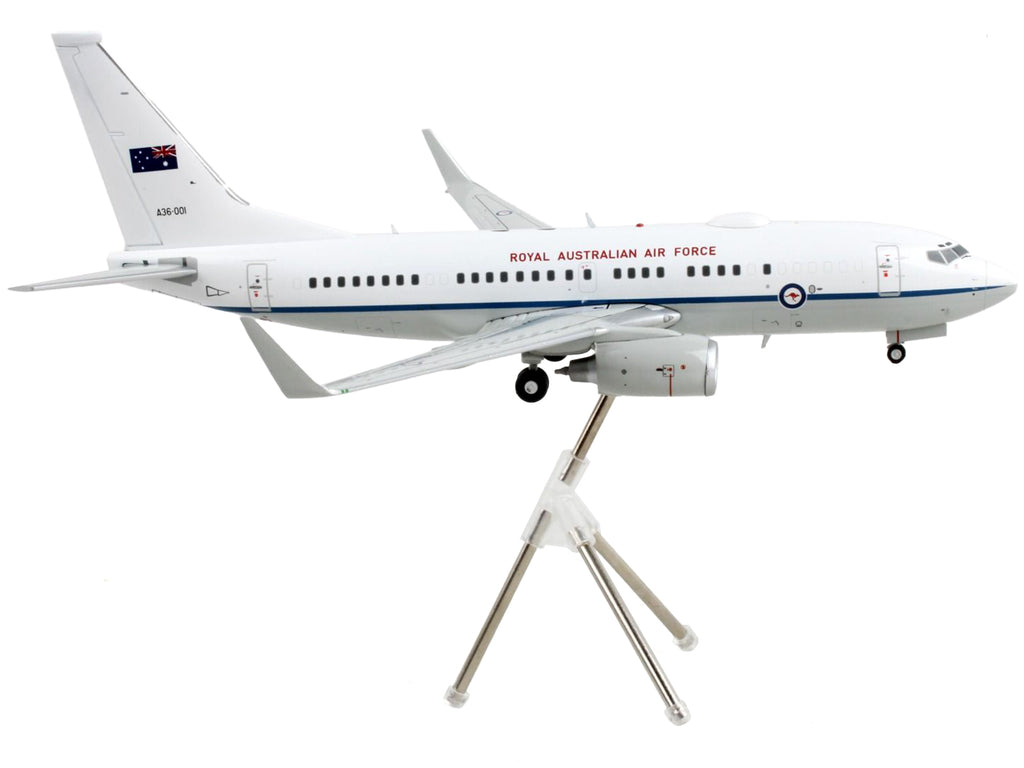 Boeing 737-700 Transport Aircraft "Royal Australian Air Force - A36-001" White and Gray "Gemini 200" Series 1/200 Diecast Model Airplane by GeminiJets - image 2