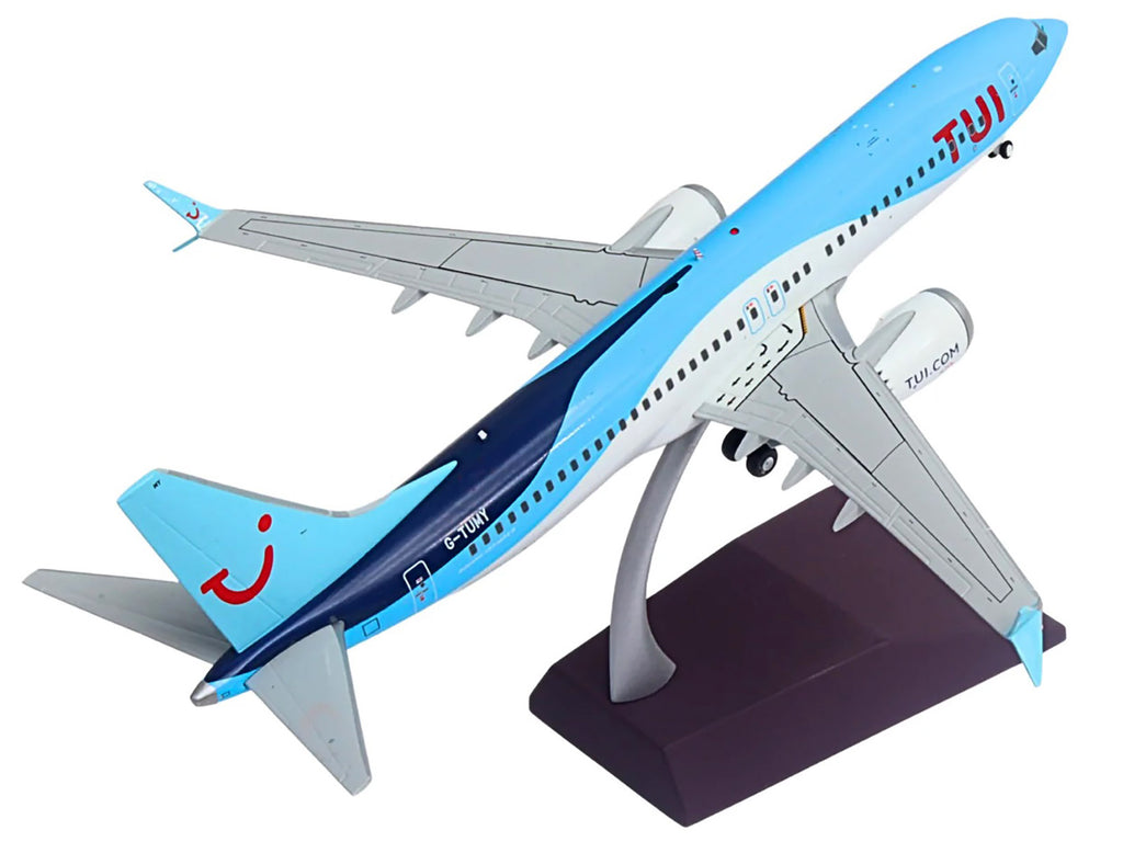 Boeing 737 MAX 8 Commercial Aircraft "TUI Airways" (G-TUMY) Blue and White "Gemini 200" Series 1/200 Diecast Model Airplane by GeminiJets - image 3