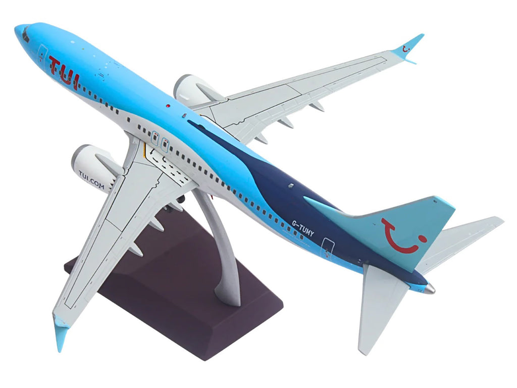 Boeing 737 MAX 8 Commercial Aircraft "TUI Airways" (G-TUMY) Blue and White "Gemini 200" Series 1/200 Diecast Model Airplane by GeminiJets - image 4
