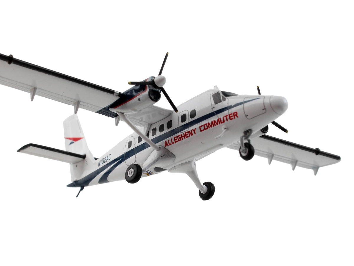 De Havilland DHC-6-300 Commercial Aircraft "Allegheny Airlines" White with Blue Stripes "Gemini 200" Series 1/200 Diecast Model Airplane by GeminiJets - image 3