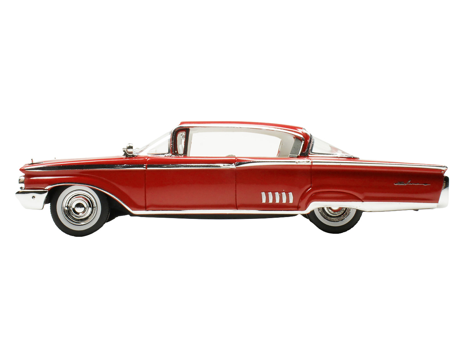 1960 Mercury Park Lane 4 Door Sedan Signal Red with White Interior Limited Edition to 200 pieces Worldwide 1/43 Model Car by Goldvarg Collection - image 3