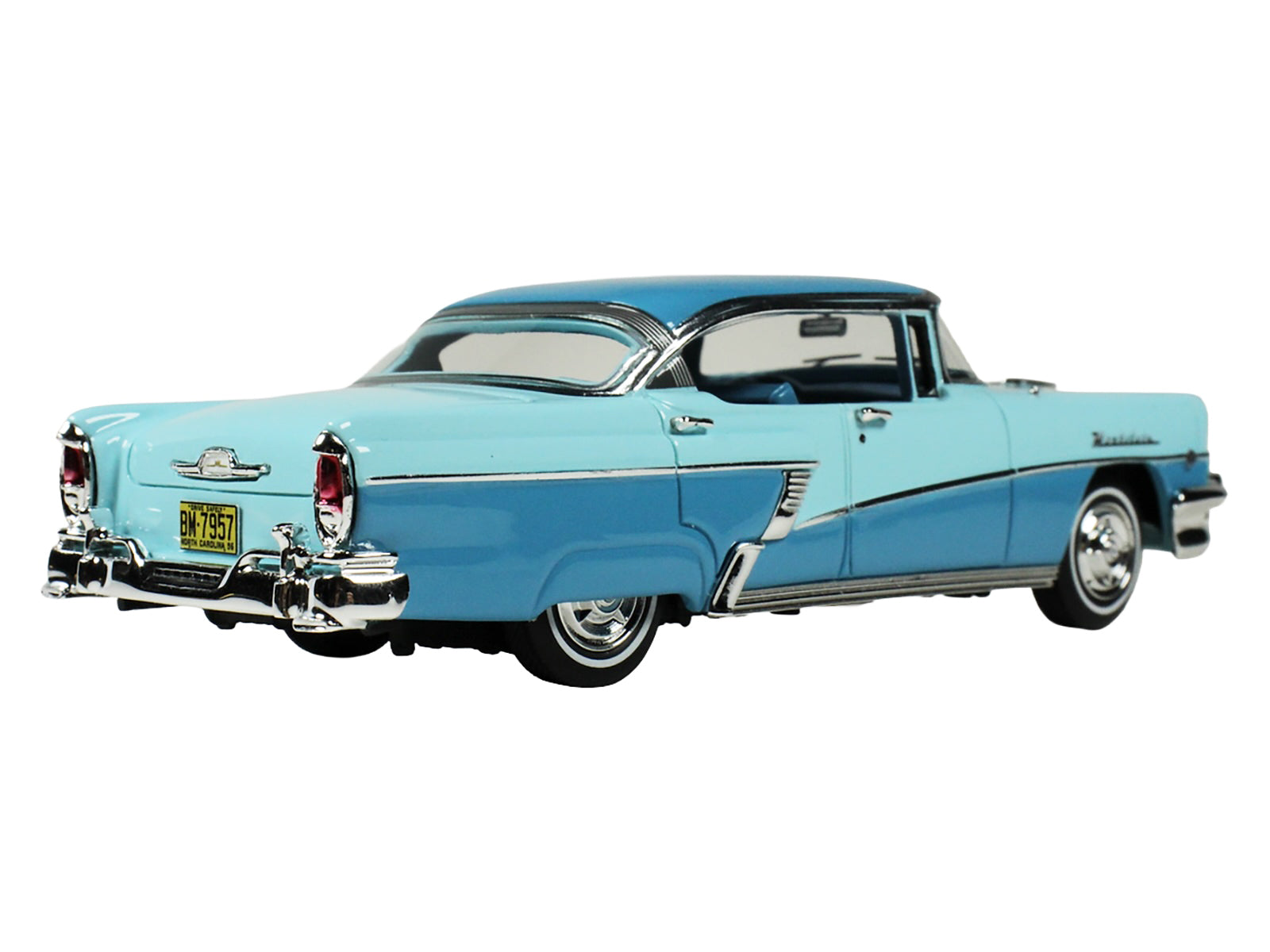 1956 Mercury Montclair Phaeton Lauderdale Blue and Niagara Blue with Blue Interior Limited Edition to 200 pieces Worldwide 1/43 Model Car by Goldvarg Collection - image 5