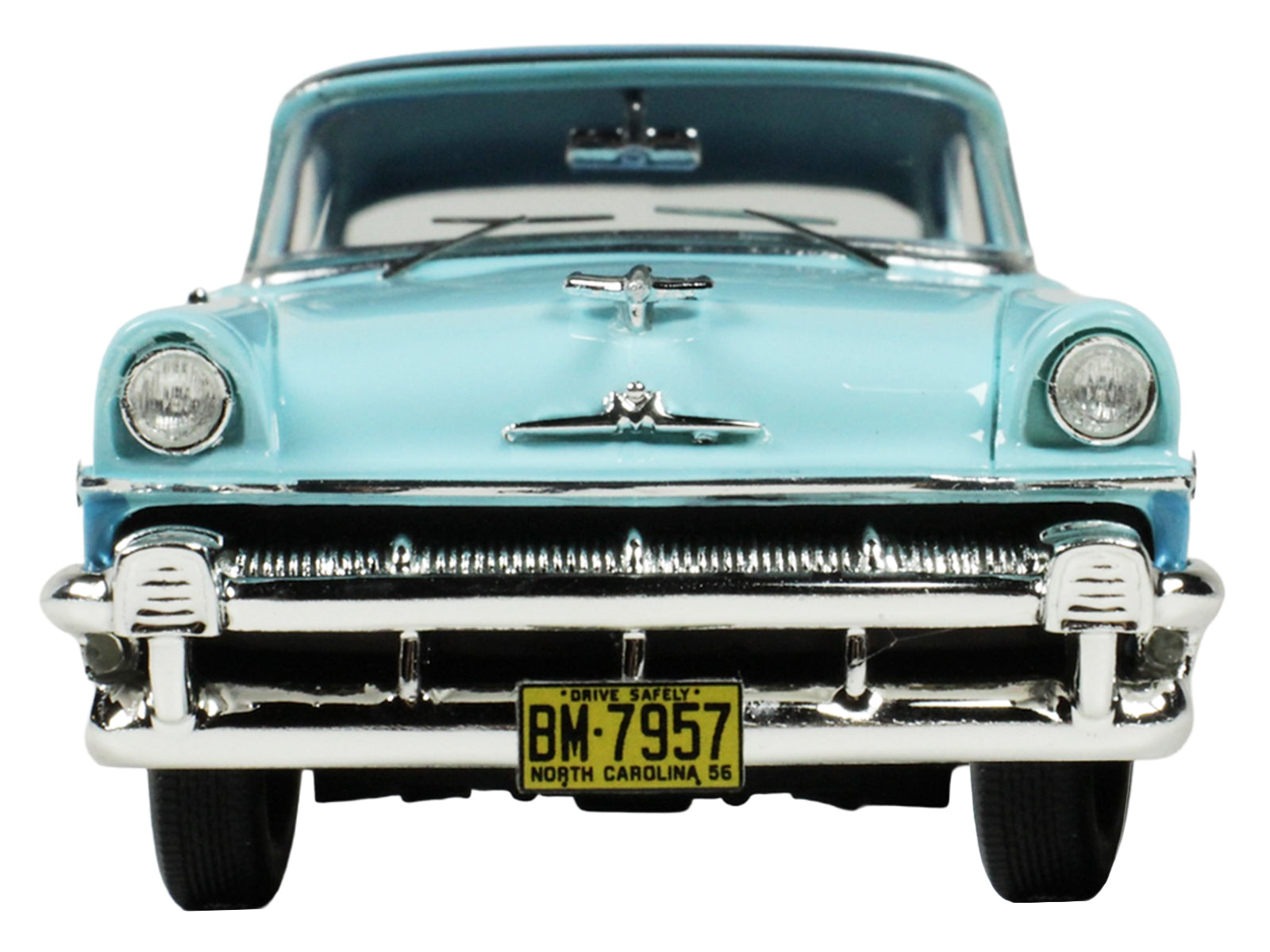 1956 Mercury Montclair Phaeton Lauderdale Blue and Niagara Blue with Blue Interior Limited Edition to 200 pieces Worldwide 1/43 Model Car by Goldvarg Collection - image 3