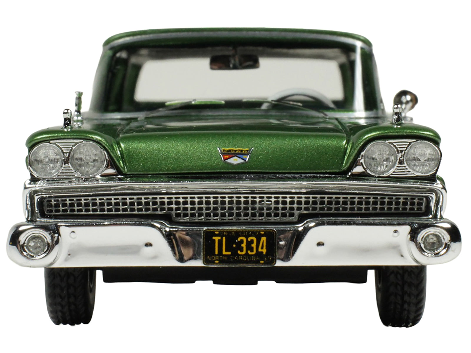 1959 Ford Country Squire Sherwood Green Metallic with Woodgrain Sides and Green Interior Limited Edition to 200 pieces Worldwide 1/43 Model Car by Goldvarg Collection - image 5