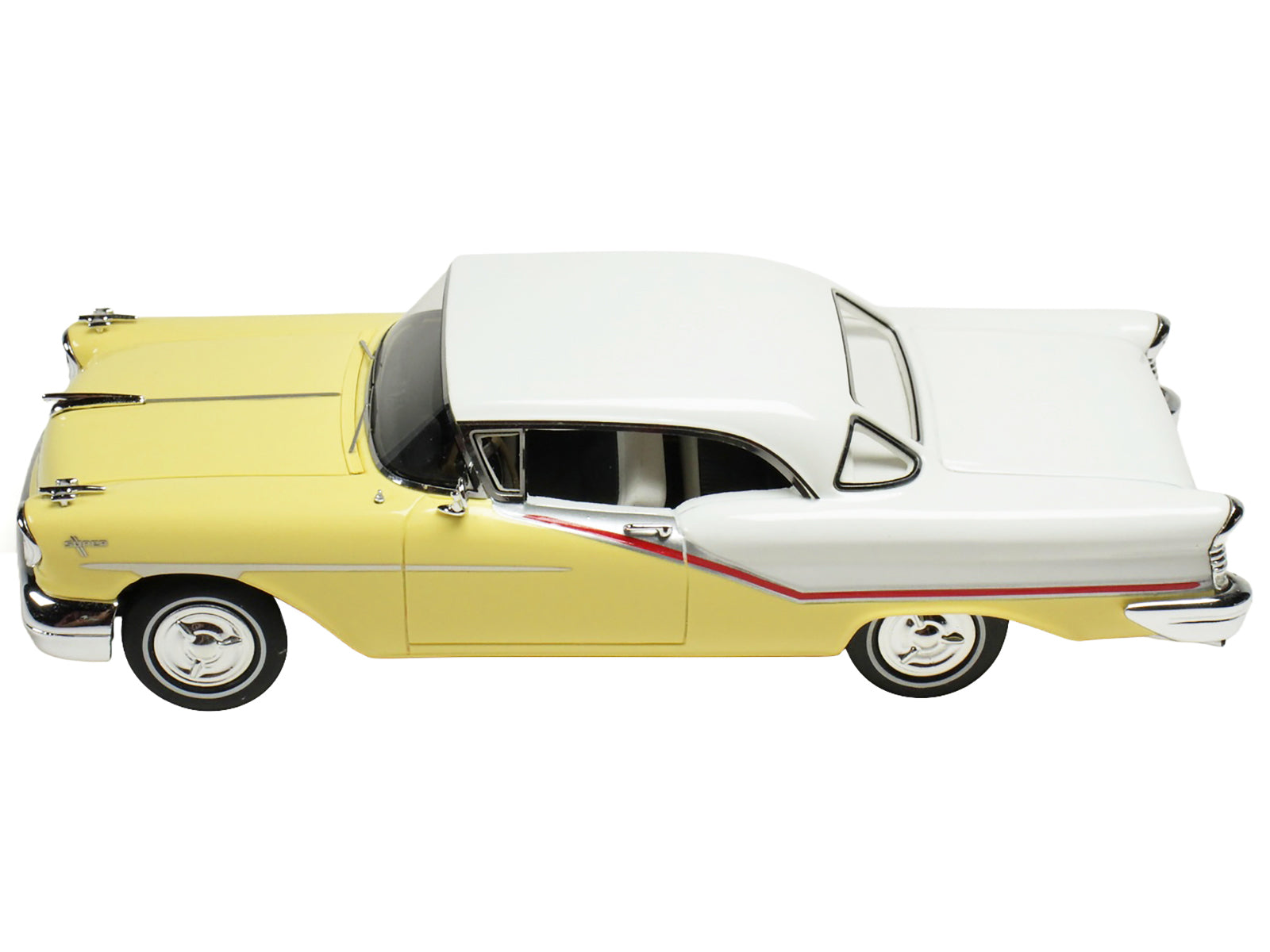 1957 Oldsmobile Starfire Coronado Yellow and Alcan White Limited Edition to 200 pieces Worldwide 1/43 Model Car by Goldvarg Collection - image 3