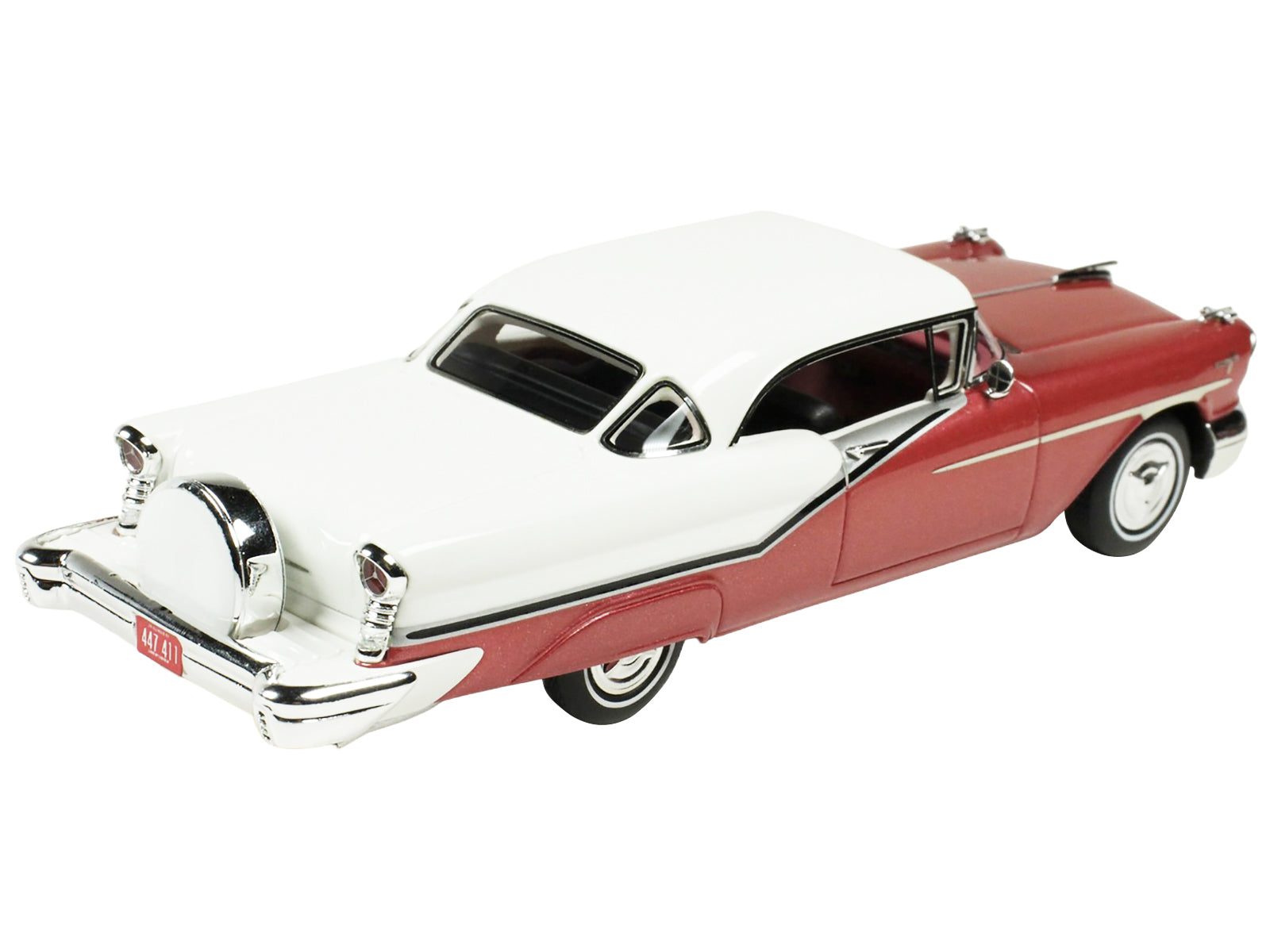 1957 Oldsmobile Starfire Royal Glow Red and Alcan White Limited Edition to 200 pieces Worldwide 1/43 Model Car by Goldvarg Collection - image 4