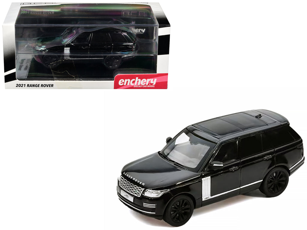 2021 Land Rover Range Rover Black 1/64 Diecast Model Car by GCD x Enchery