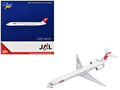 McDonnell Douglas MD-90 Commercial Aircraft "Japan Airines" (JA002D) White with Red Tail 1/400 Diecast Model Airplane by GeminiJets