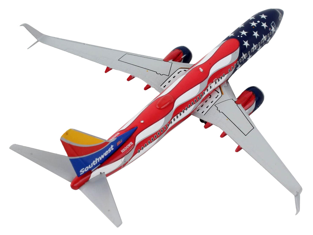 Boeing 737-800 Commercial Aircraft "Southwest Airlines - Freedom One" United States Flag Livery 1/400 Diecast Model Airplane by GeminiJets - image 3