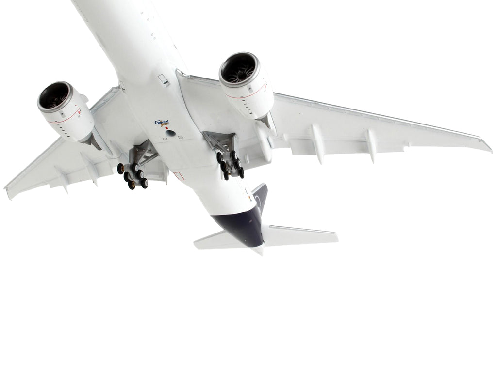Boeing 777F Commercial Aircraft with Flaps Down "Lufthansa Cargo" White with Dark Blue Tail 1/400 Diecast Model Airplane by GeminiJets - image 4