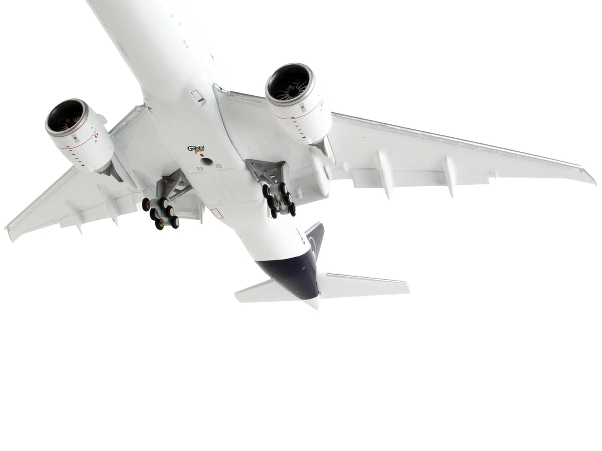 Boeing 777F Commercial Aircraft with Flaps Down "Lufthansa Cargo" White with Dark Blue Tail 1/400 Diecast Model Airplane by GeminiJets - image 4