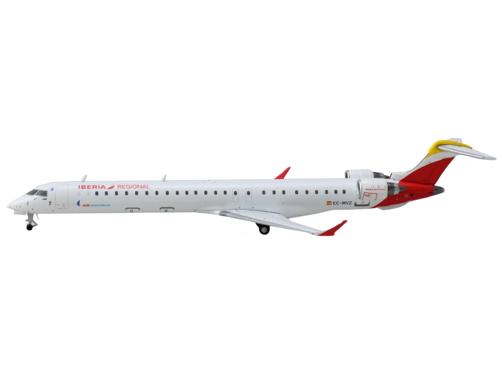 Bombardier CRJ1000 Commercial Aircraft "Iberia Regional" (EC-MVZ) White with Red Tail 1/400 Diecast Model Airplane by GeminiJets - image 3