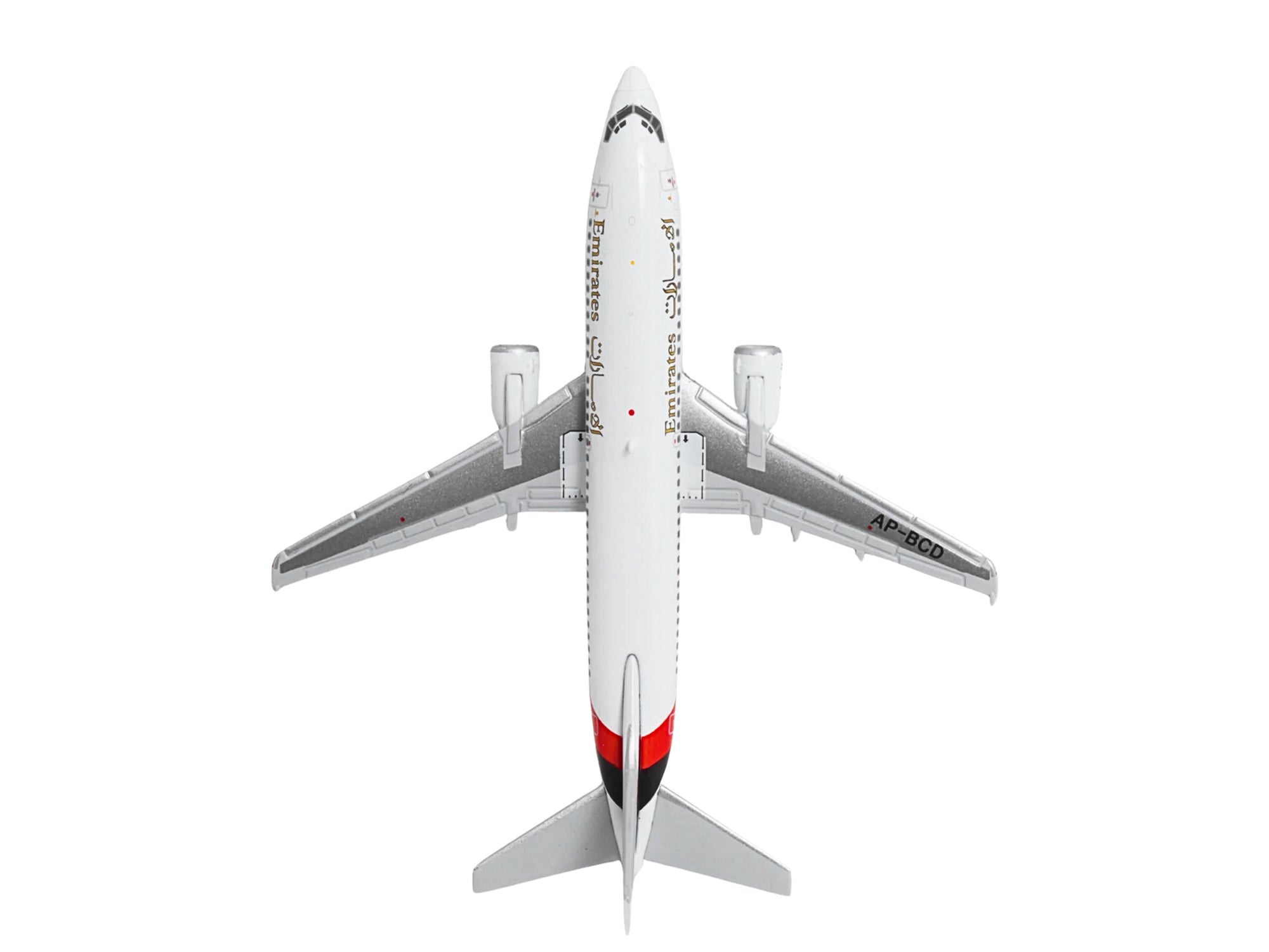 Boeing 737-300 Commercial Aircraft "Emirates Airlines" (AP-BCD) White with Striped Tail 1/400 Diecast Model by GeminiJets - image 4