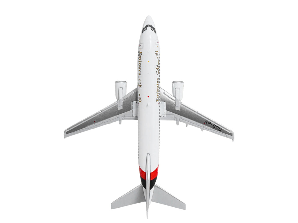 Boeing 737-300 Commercial Aircraft "Emirates Airlines" (AP-BCD) White with Striped Tail 1/400 Diecast Model by GeminiJets - image 4