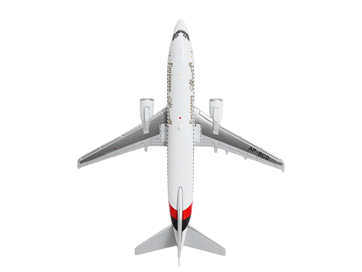 Boeing 737-300 Commercial Aircraft "Emirates Airlines" (AP-BCD) White with Striped Tail 1/400 Diecast Model by GeminiJets - image 4
