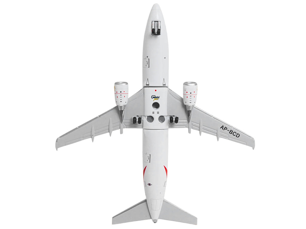 Boeing 737-300 Commercial Aircraft "Emirates Airlines" (AP-BCD) White with Striped Tail 1/400 Diecast Model by GeminiJets - image 5