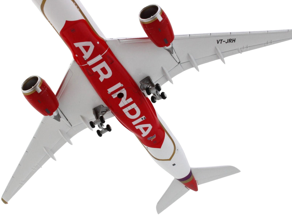 Airbus A350-900 Commercial Aircraft "Air India" (VT-JRH) White with Tail Graphics 1/400 Diecast Model Airplane by GeminiJets - image 3