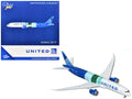 Boeing 787-9 Commercial Aircraft "United Airlines - The Future is SAF" (N24988) White and Blue with Stripes 1/400 Diecast Model Airplane by GeminiJets