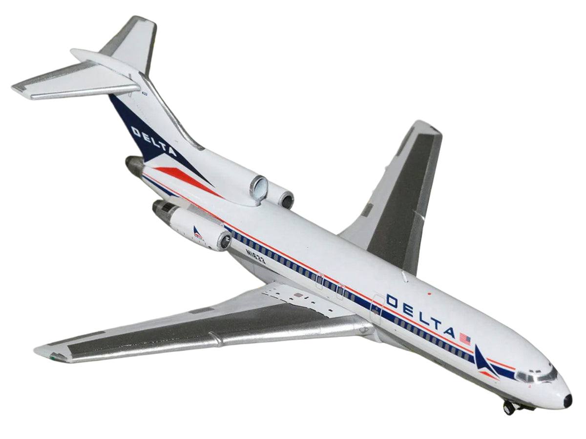 Boeing 727-100 Commercial Aircraft "Delta Air Lines" (N1633) White with Red and Blue Stripes 1/400 Diecast Model by GeminiJets - image 2