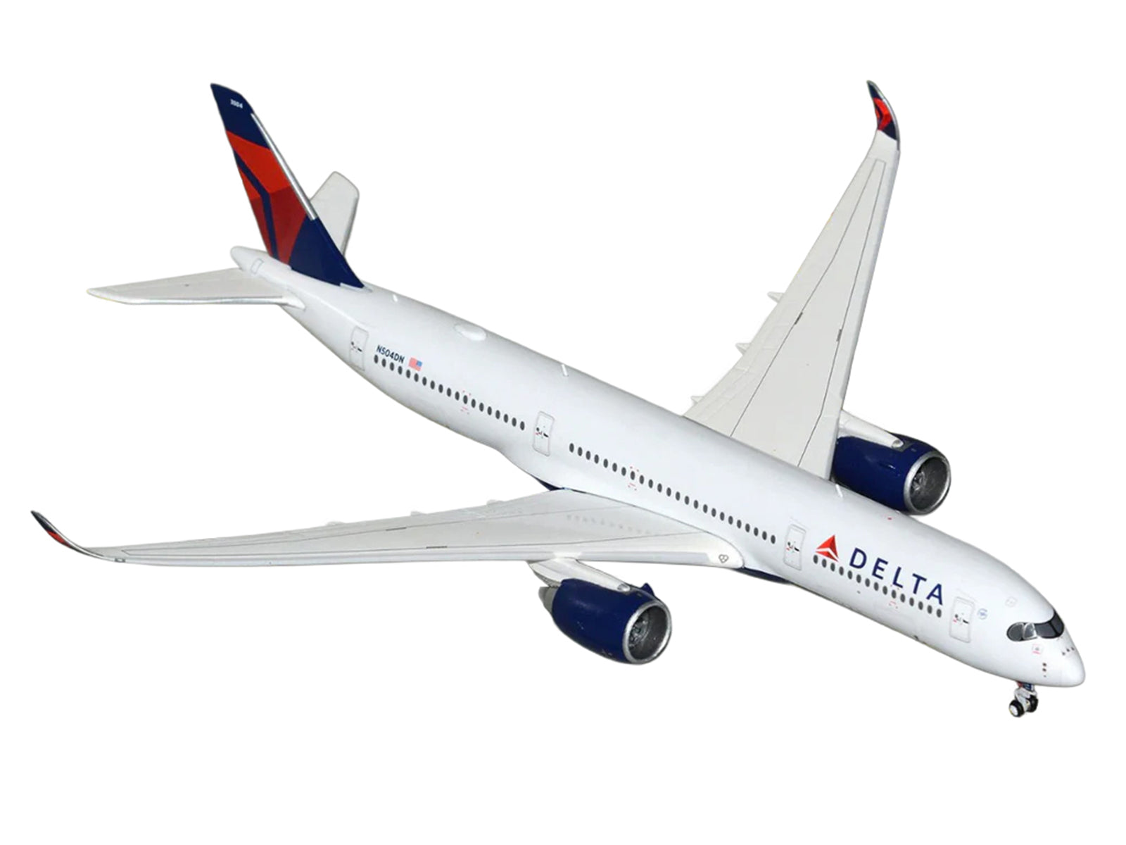 Airbus A350-900 Commercial Aircraft "Delta Air Lines" (N504DN) White with Blue and Red Tail 1/400 Diecast Model Airplane by GeminiJets - image 2